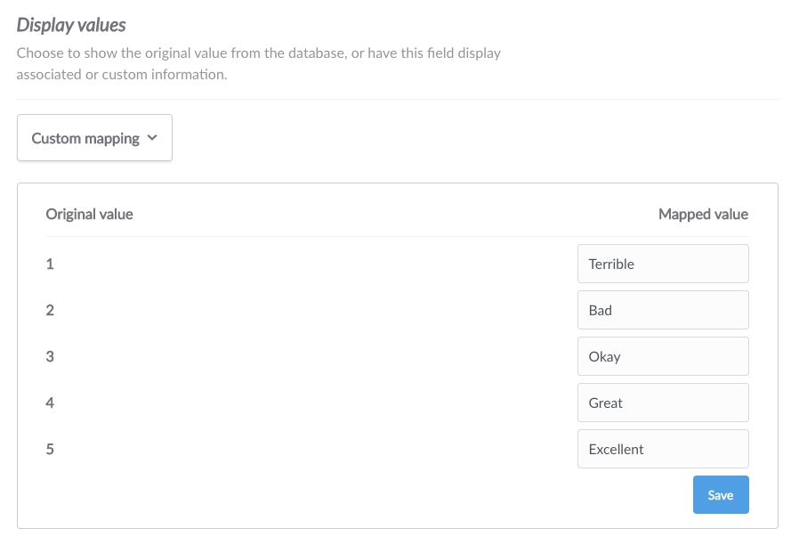 Remapping form