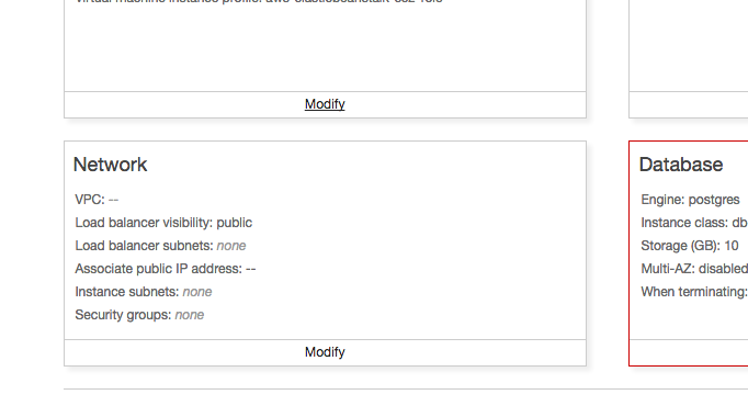 Elastic Beanstalk VPC Entry