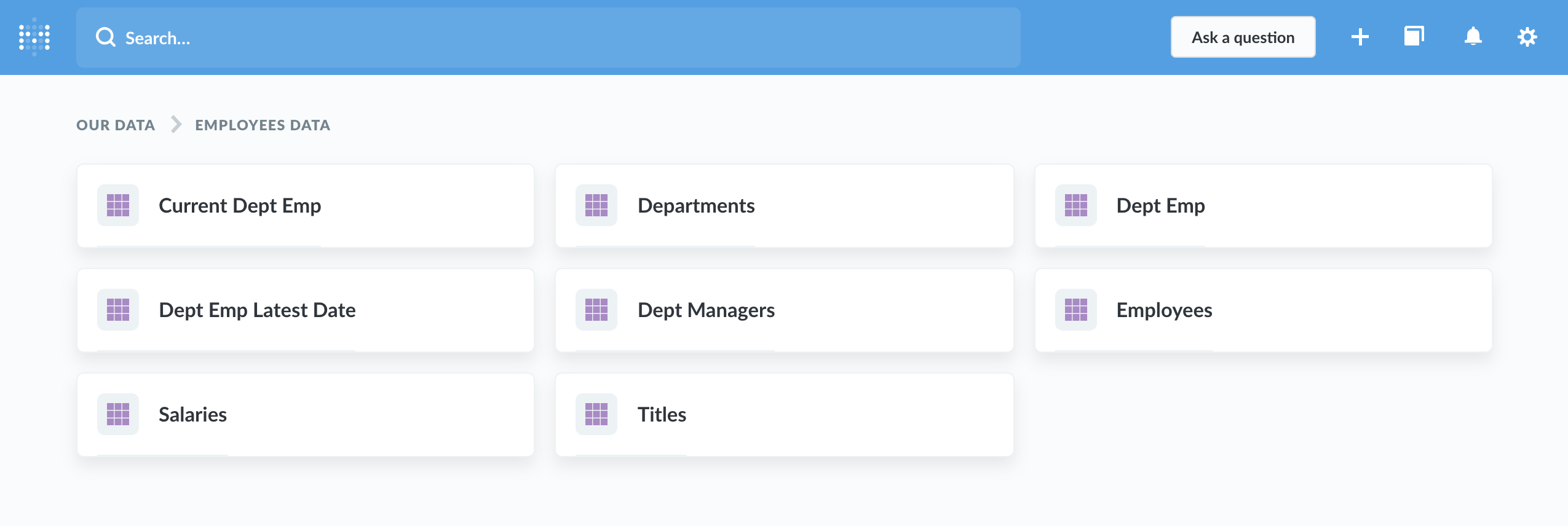 Browse data